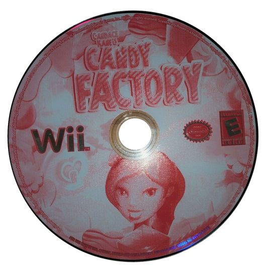 Candace Kane's Candy Factory front disc cover art for Nintendo Wii (Wii) video game
