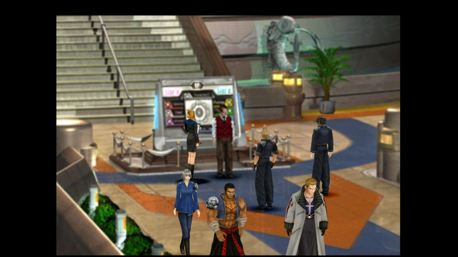 Final Fantasy VIII Remastered game for the PlayStation 4 featuring enhanced visuals turn based RPG gameplay character driven storylines and quality of life improvements following Squall and SeeD in a futuristic fantasy world gameplay