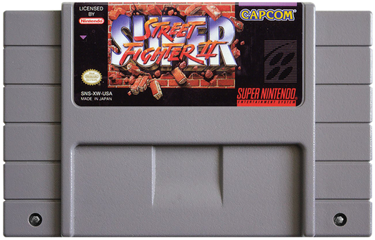 Retro Super Street Fighter II SNES inspired design featuring classic arcade fighting game aesthetic enhanced world warrior roster fast paced 2D combat pixel art martial arts tournament gameplay iconic Capcom fighter nostalgic Super Nintendo presentation cartridge 