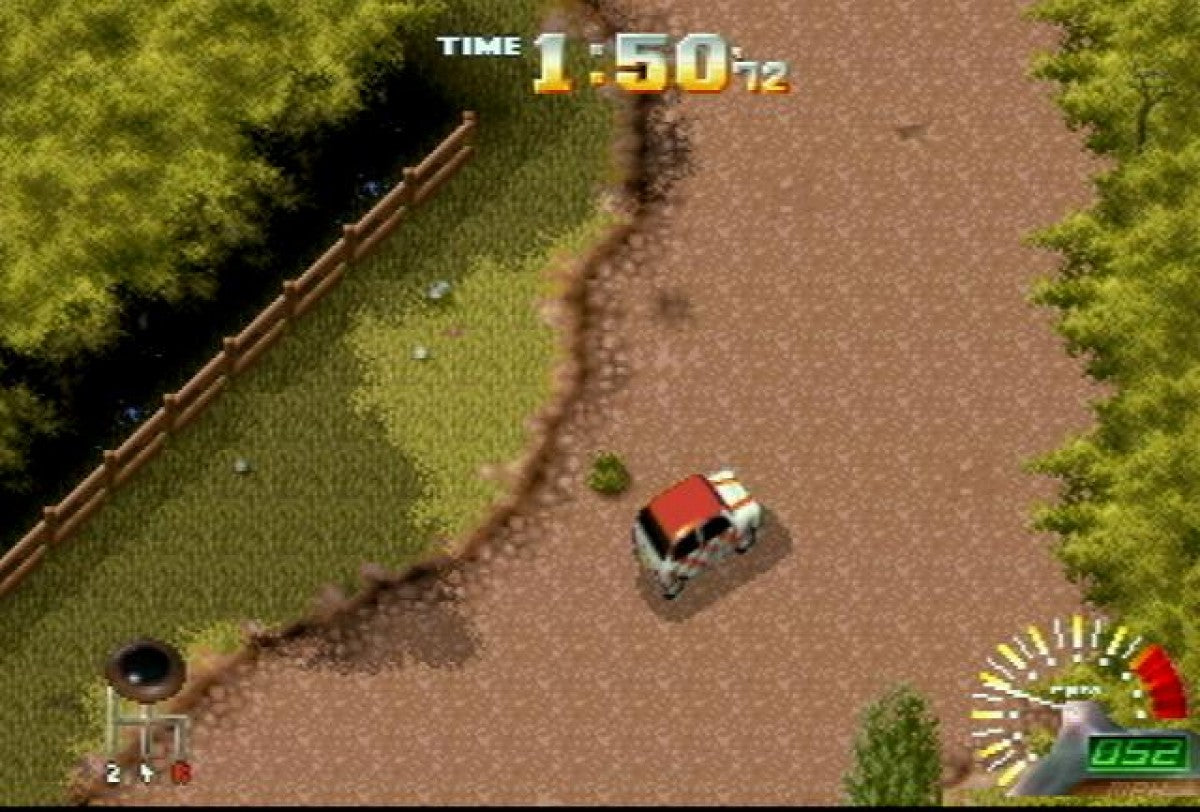 Power Drive Rally Power Drive Rally Atari Jaguar retro rally racing game cartridge classic motorsport title off road racing rally driving game 90s arcade racing game gameplay 