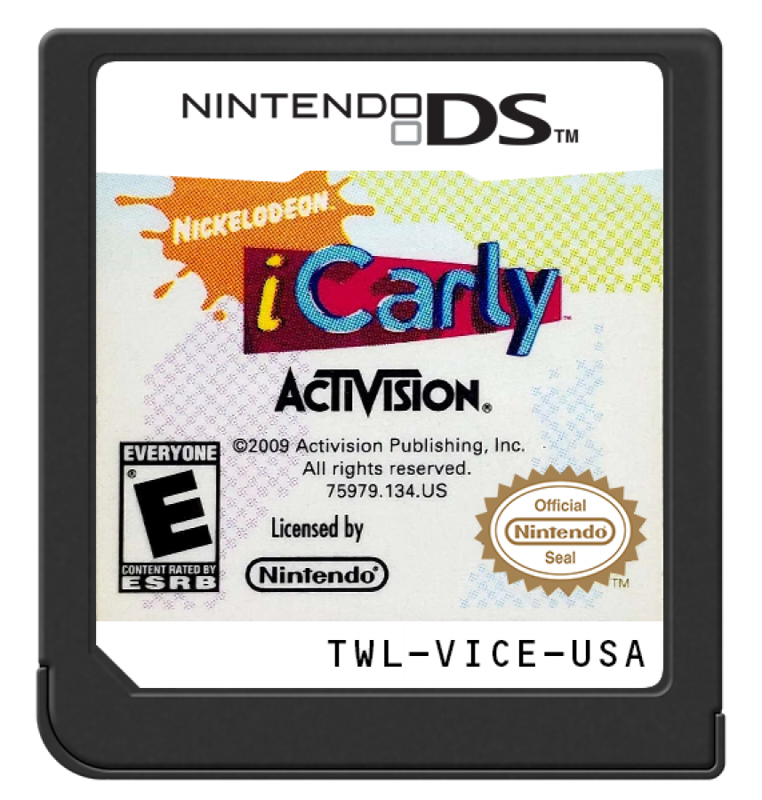 iCarly cartridge for Nintendo DS (DS) mini-game collection adventure video game