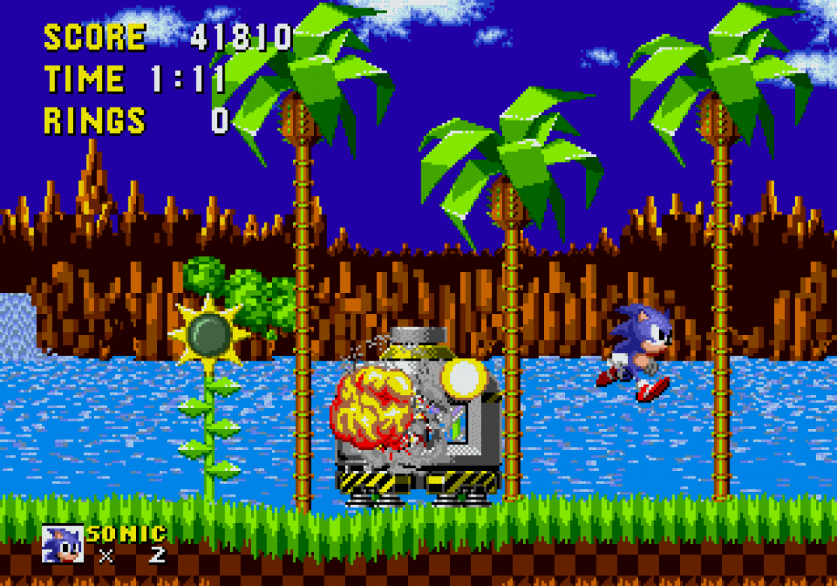 Sonic the Hedgehog Not for Resale Sega Genesis classic platformer with fast-paced gameplay and iconic blue hedgehog character gameplay