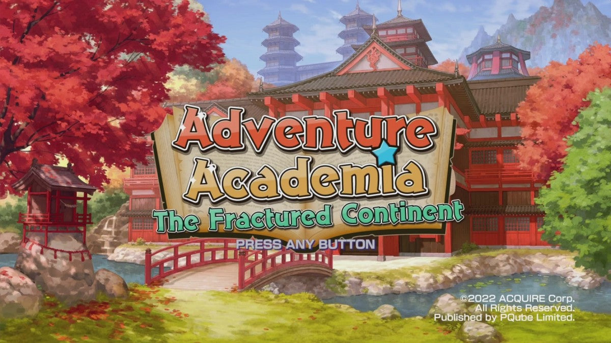 Adventure Academia: The Fractured Continent – Nintendo Switch (NS) title page image for video game for Switch