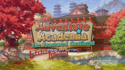 Adventure Academia: The Fractured Continent – Nintendo Switch (NS) title page image for video game for Switch