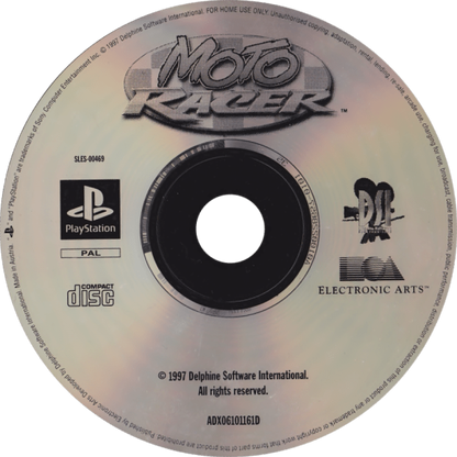 Moto Racer disc for PlayStation 1 (PS1) retro racing video game