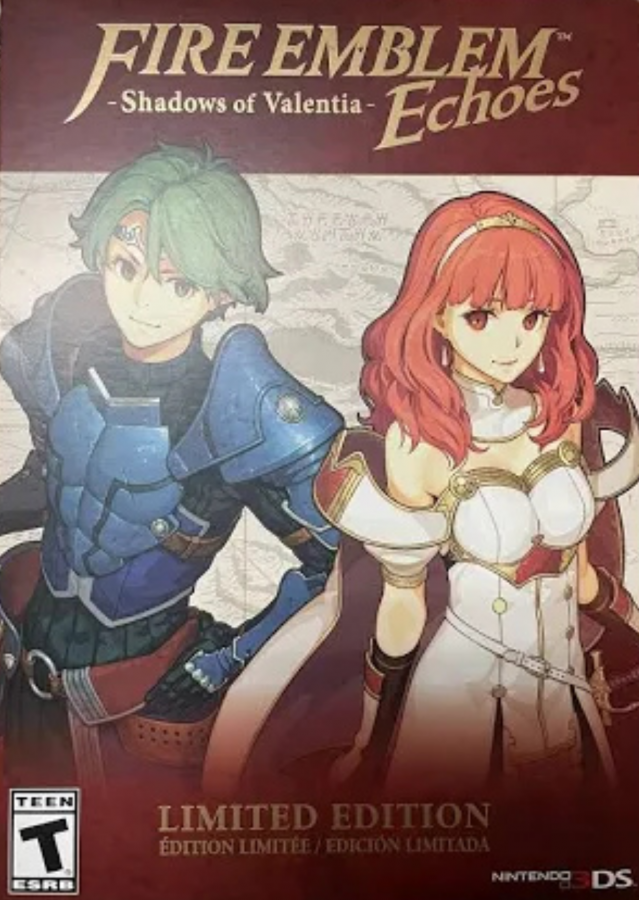 Fire Emblem Echoes Shadows of Valentia Limited Edition Nintendo 3DS for tactical role playing video game fans featuring turn based strategy battles deep character progression memorable fantasy storytelling dungeon exploration anime inspired visuals iconic Fire Emblem gameplay exclusive limited edition content collectible gaming appeal front cover art