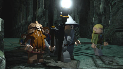 LEGO Lord of the Rings Nintendo Wii Wii video game featuring action adventure gameplay based on The Lord of the Rings iconic LEGO characters Middle earth exploration puzzle solving combat challenges and cooperative gameplay Nintendo Wii motion control gaming retro video game collection collectible gaming appeal gameplay