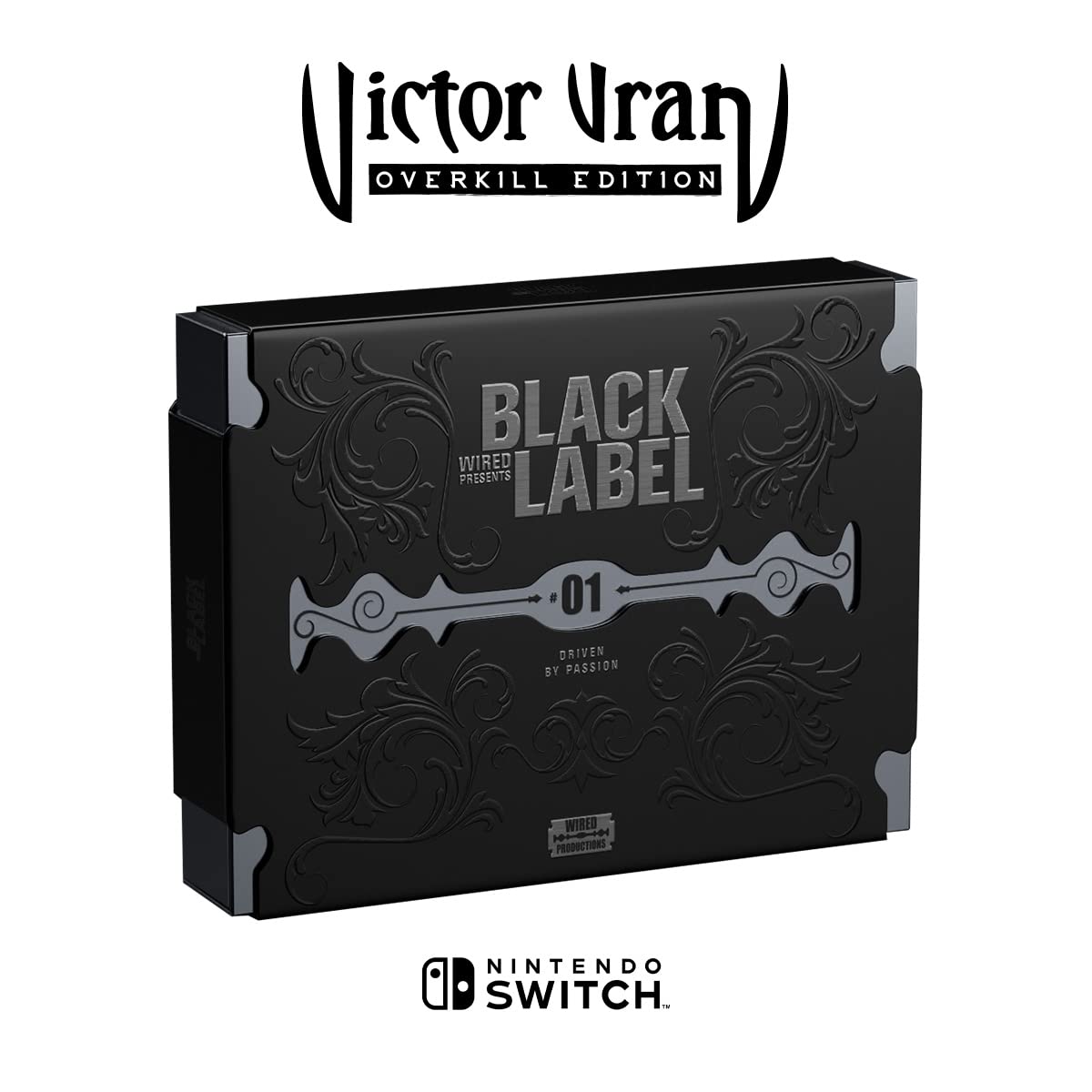 Victor Vran Overkill Edition Nintendo Switch inspired design featuring action role playing adventure aesthetic demon hunting combat customizable weapons dark fantasy environments loot driven progression cooperative gameplay and intense hack and slash action presentation big box 