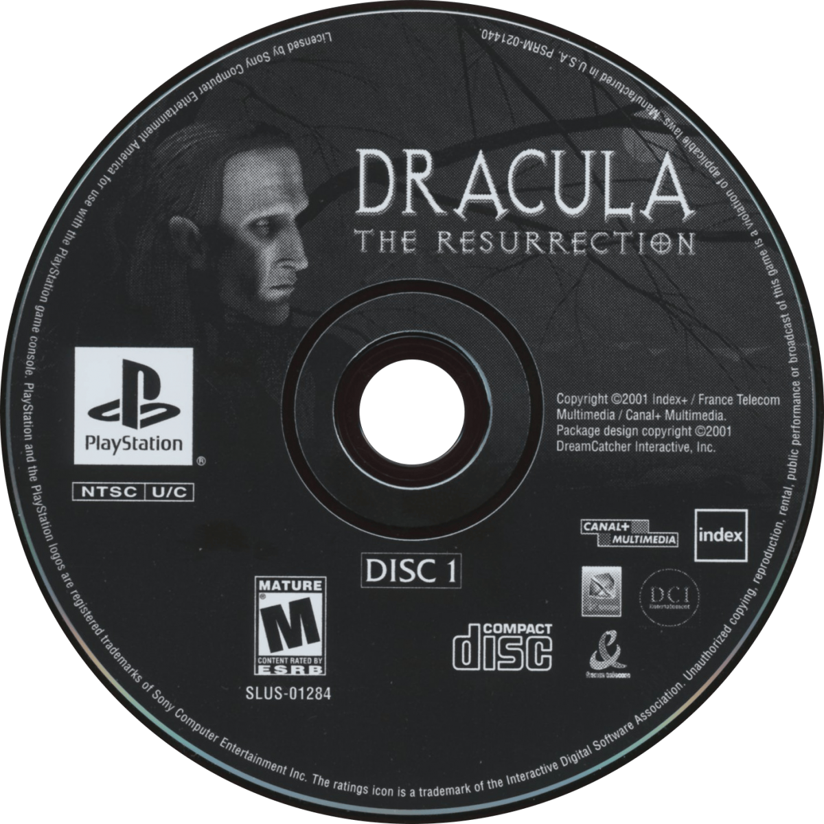 Dracula The Resurrection PlayStation PS1 for adventure video game fans featuring gothic horror storytelling vampire mysteries point and click exploration atmospheric environments puzzle solving cinematic scenes dark supernatural adventure classic PlayStation gaming collectible appeal game disc 1