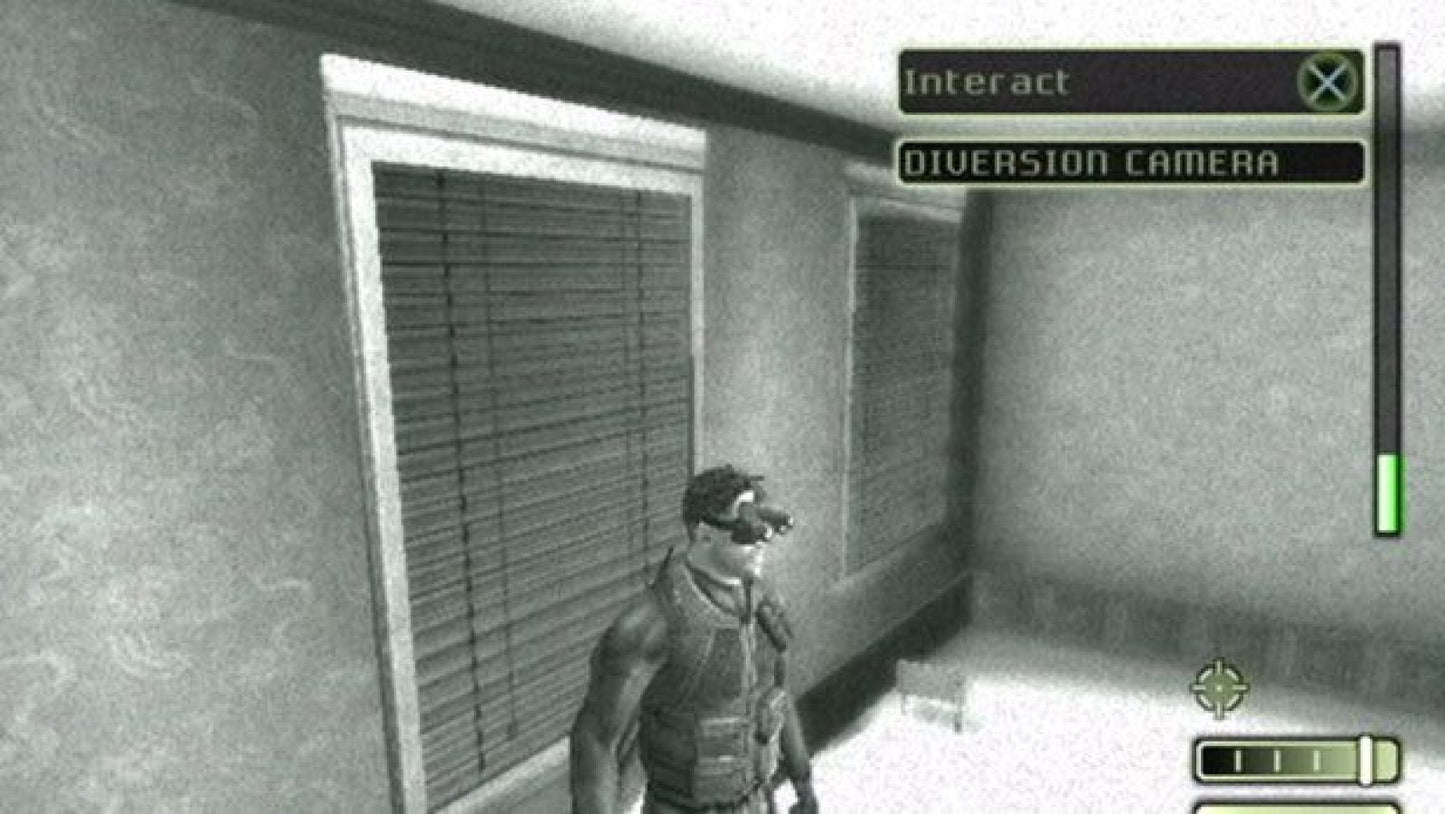 Tom Clancy's Splinter Cell: Stealth Action Redefined – PlayStation 2 (PS2) video game gameplay, stealth action.