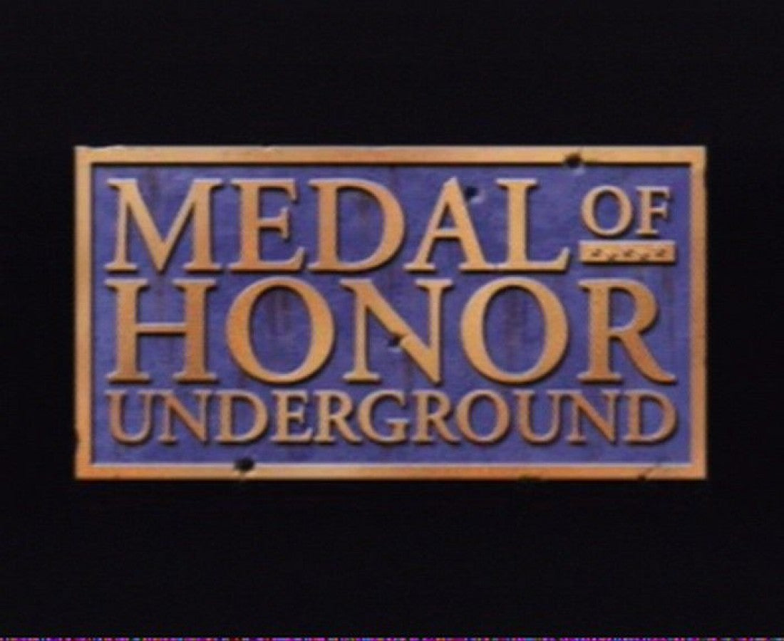 Medal of Honor Underground PS1 PlayStation 1 first person shooter World War II action game stealth combat missions historical warfare retro video game title screen