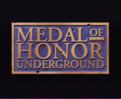 Medal of Honor Underground PS1 PlayStation 1 first person shooter World War II action game stealth combat missions historical warfare retro video game title screen