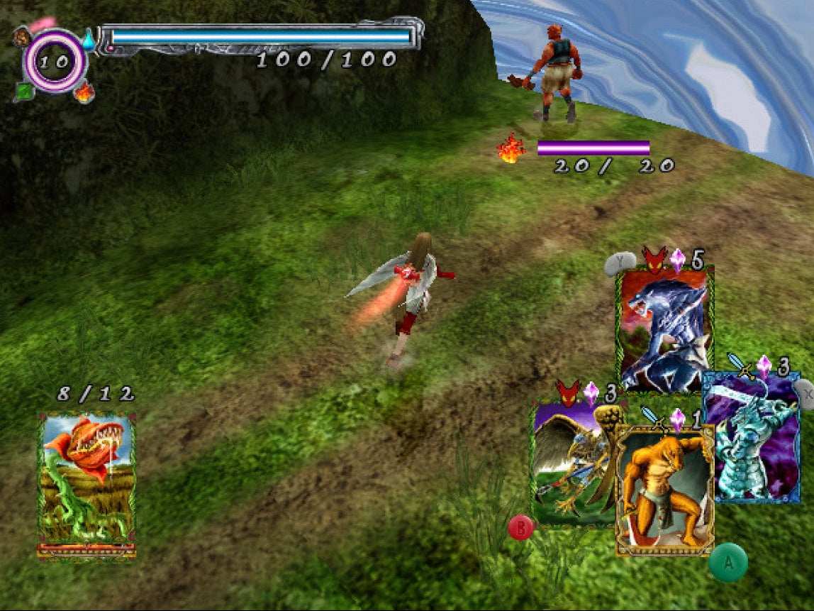 Lost Kingdoms GameCube Nintendo GameCube action RPG card based combat real time battles summoning monsters trading card system fantasy adventure FromSoftware exploration story driven gameplay retro gaming GameCube software video game title gameplay