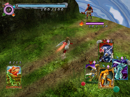 Lost Kingdoms GameCube Nintendo GameCube action RPG card based combat real time battles summoning monsters trading card system fantasy adventure FromSoftware exploration story driven gameplay retro gaming GameCube software video game title gameplay