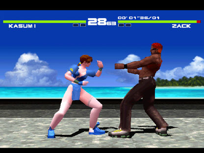 Dead or Alive gameplay for PlayStation 1 (PS1) retro fighting video game