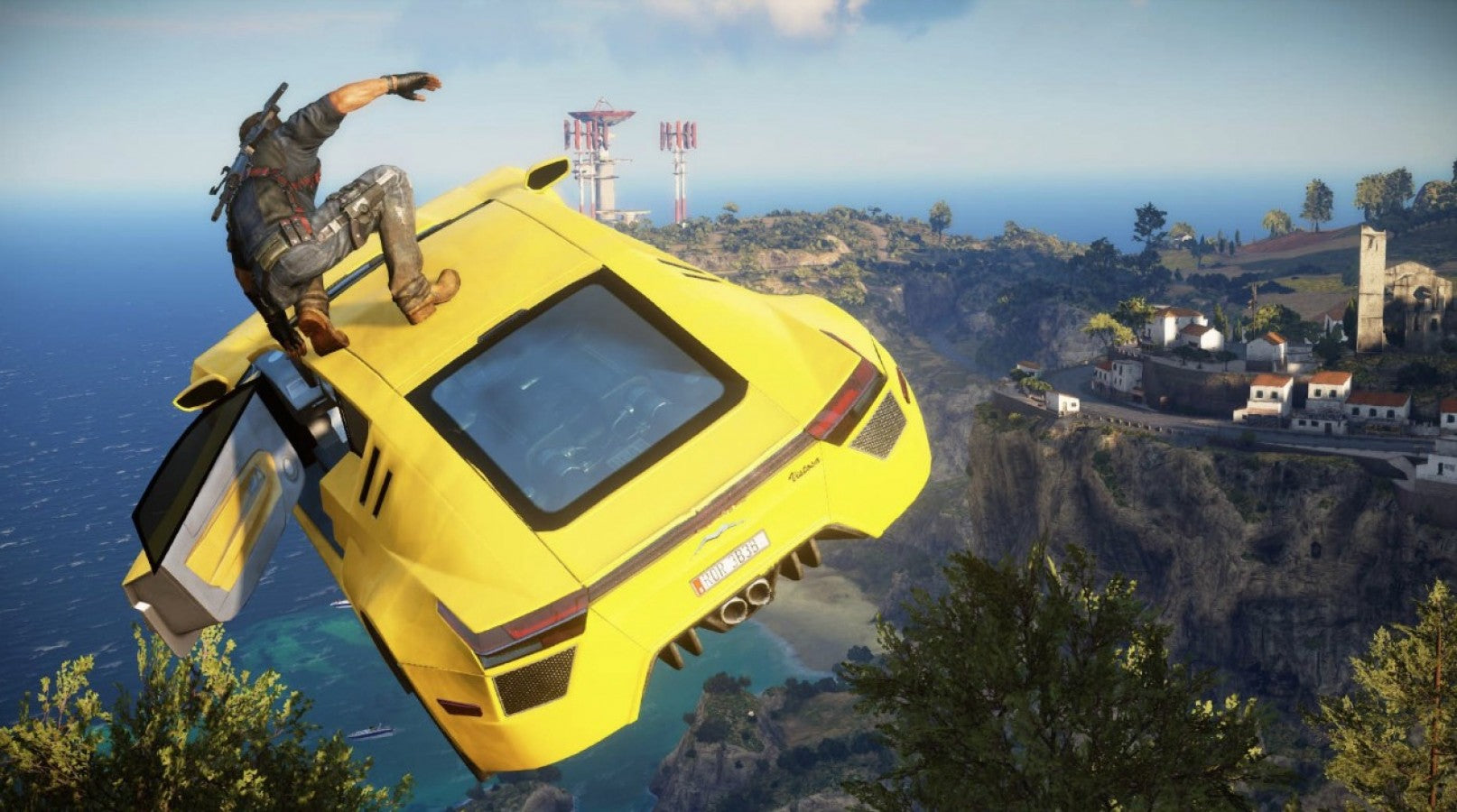 Just Cause 3 gameplay for Xbox One (XONE) open-world action-adventure video game