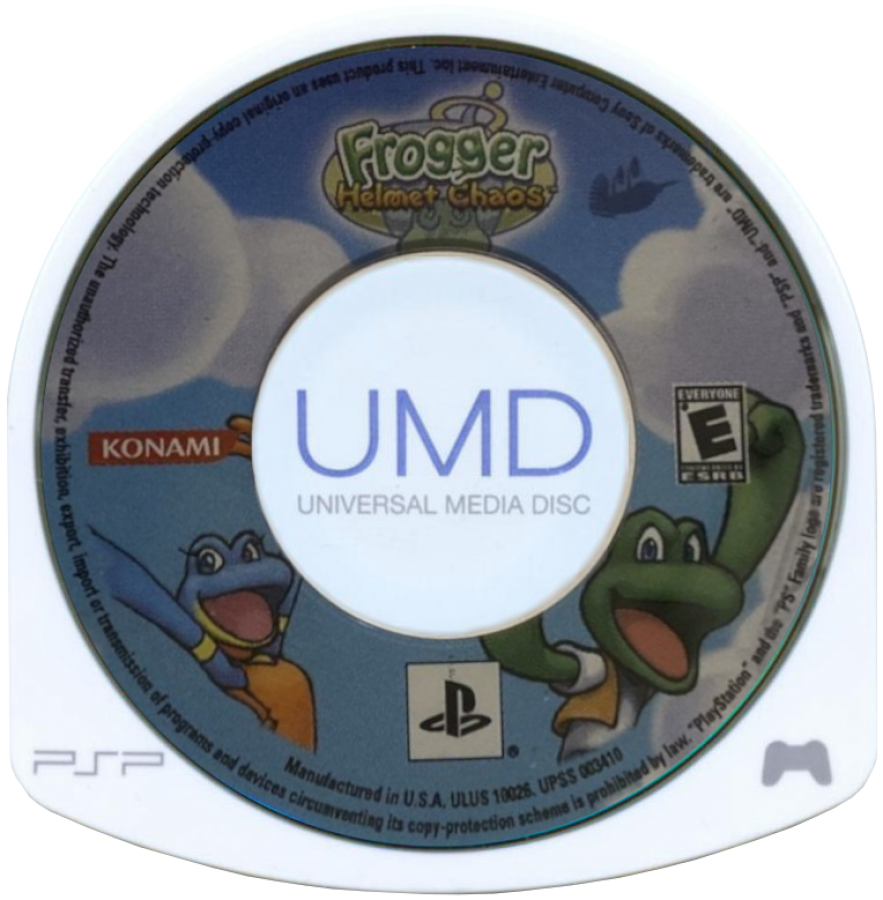Frogger Helmet Chaos disc for PlayStation Portable (PSP) action platformer video game