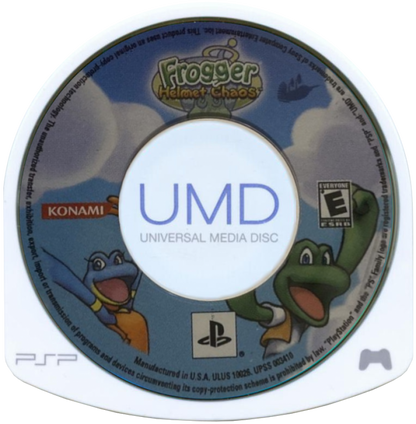 Frogger Helmet Chaos disc for PlayStation Portable (PSP) action platformer video game