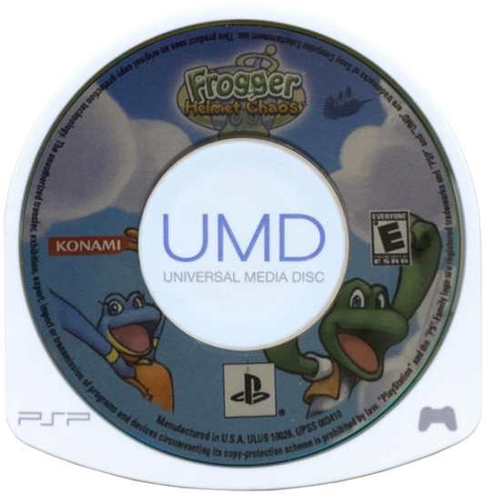 Frogger Helmet Chaos disc for PlayStation Portable (PSP) action platformer video game