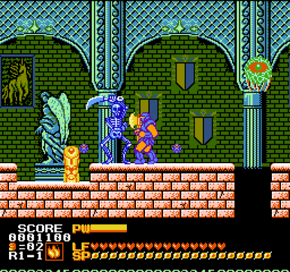 Astyanax Complete in Box CIB Nintendo Entertainment System NES for retro video game enthusiasts featuring action platforming gameplay fantasy adventure powerful axe combat magical enemies side scrolling action challenging stages complete in box collectible gaming appeal gameplay 