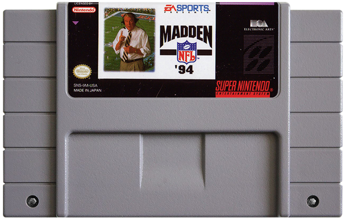 Madden NFL 94 cartridge for Super Nintendo Entertainment System SNES retro video game