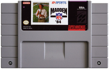 Madden NFL 94 cartridge for Super Nintendo Entertainment System SNES retro video game