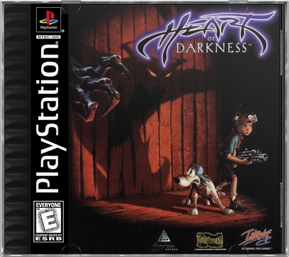 Heart of Darkness cover art for PlayStation 1 (PS1) video game