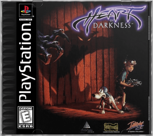 Heart of Darkness cover art for PlayStation 1 (PS1) video game