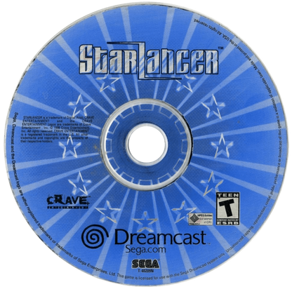 StarLancer Sega Dreamcast retro video game space combat simulator disc