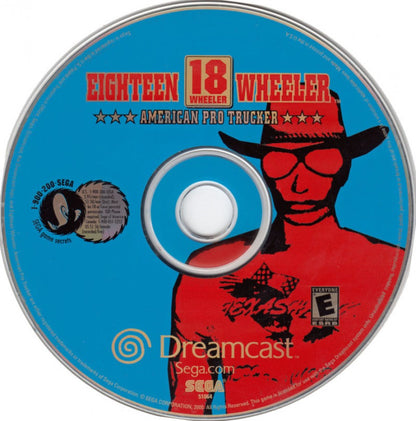 18 Wheeler American Pro Trucker Sega Dreamcast retro video game arcade racing disc