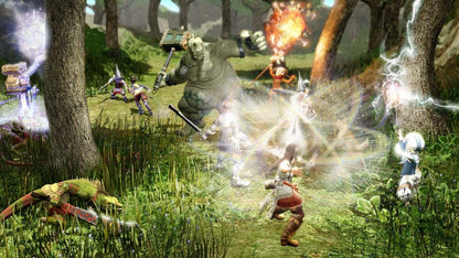 Infinite Undiscovery Xbox 360 video game featuring epic action role playing gameplay real time combat cinematic story classic JRPG mechanics and Square Enix fantasy adventure title gameplay