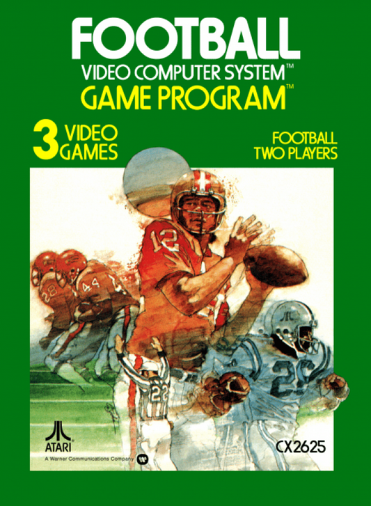Football cover art for Atari 2600 video game