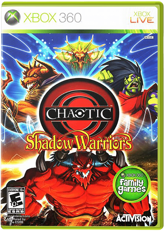 Chaotic: Shadow Warriors cover art for Xbox 360 (X360) video game