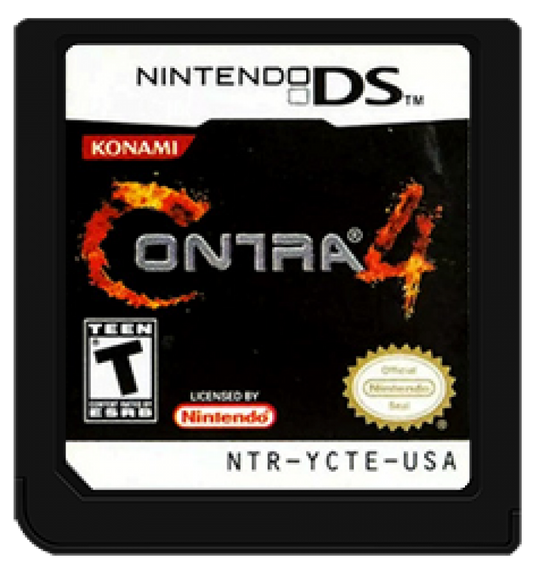 Contra 4 catridge for Nintendo DS (DS) run-and-gun action video game