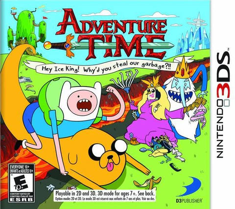 Adventure Time: Hey Ice King! Why did you steal our garbage? cover art for Nintendo 3DS (3DS) video game