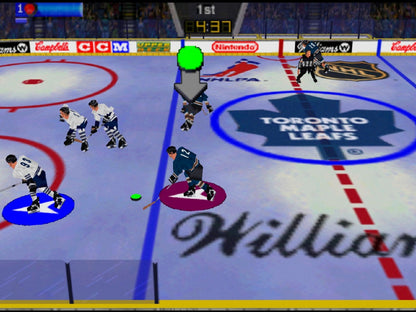 Wayne Gretzky's 3D Hockey Nintendo 64 game featuring fast-paced arcade hockey action on N64 gameplay