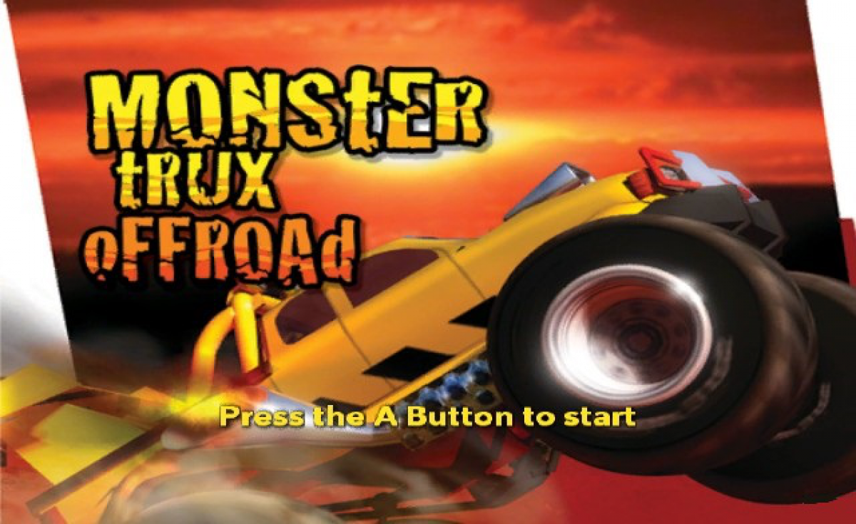Monster Trux Offroad – Nintendo Wii (Wii) off-road monster truck racing arcade sports video game title screen