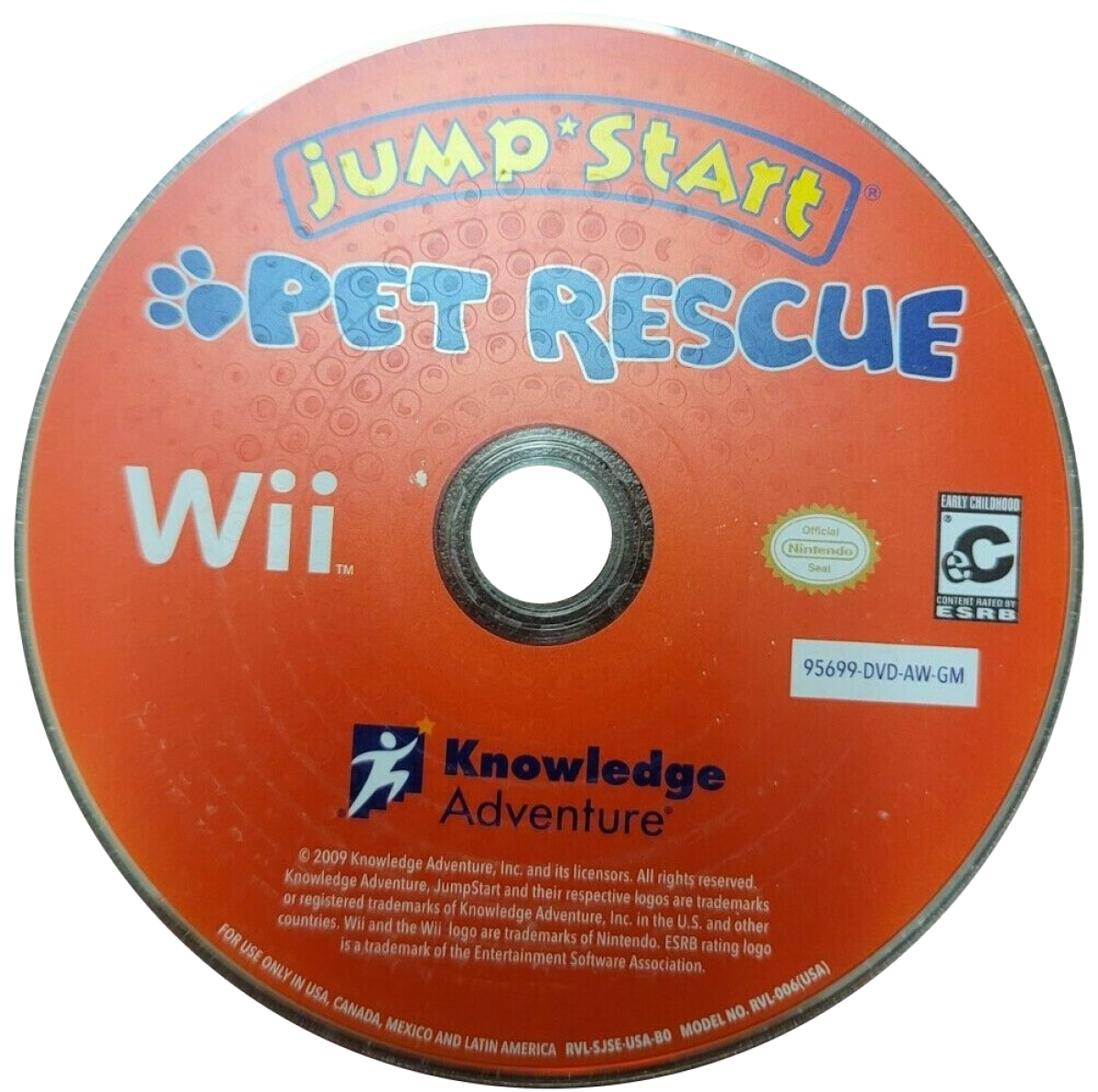 JumpStart: Pet Rescue – Nintendo Wii (Wii) educational adventure mini-game video game disc