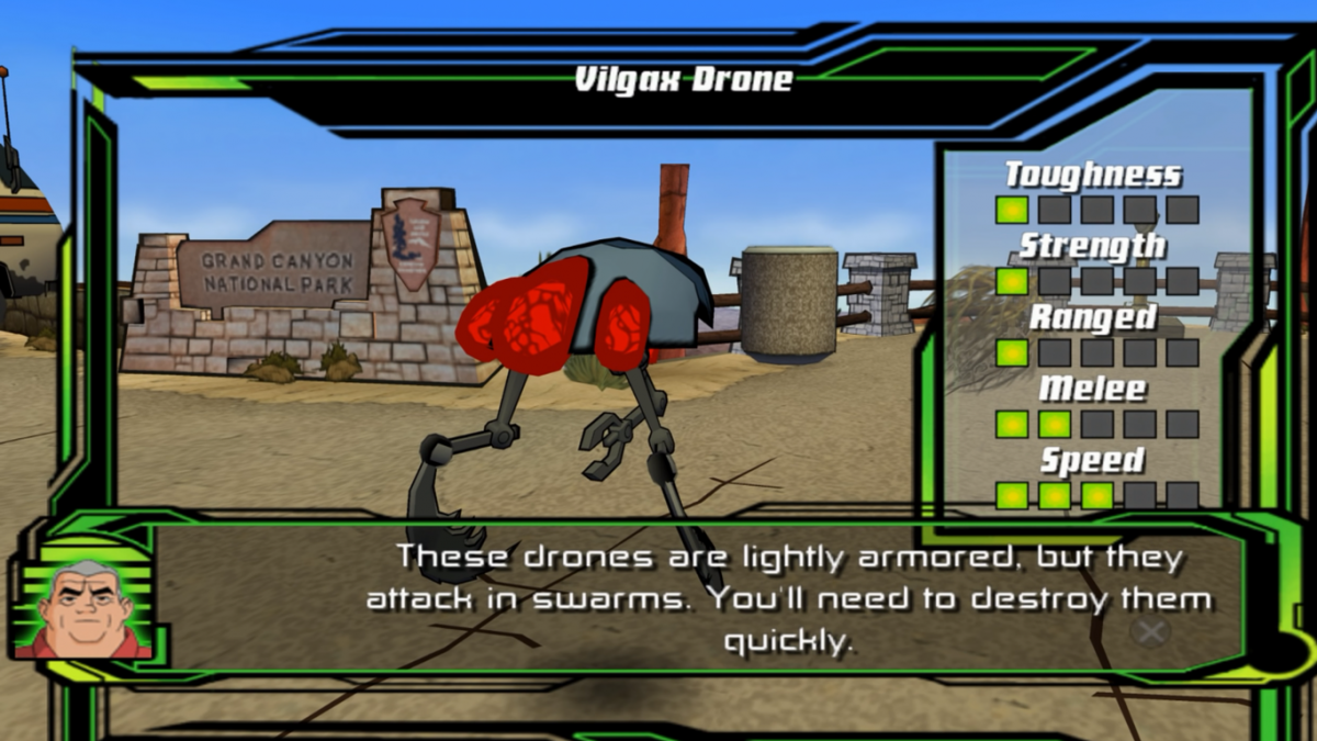 Ben 10: Protector of Earth for PlayStation 2 (PS2) featuring an action beat em up adventure where you transform into iconic aliens to fight enemies solve light puzzles and battle bosses; follow the animated series vibe with combo combat and co op friendly gameplay on PS2 gameplay screenshot
