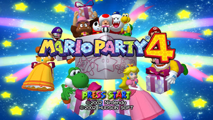 Mario Party 4 – GameCube (GC) title screen for Mario Party 4 GameCube Game