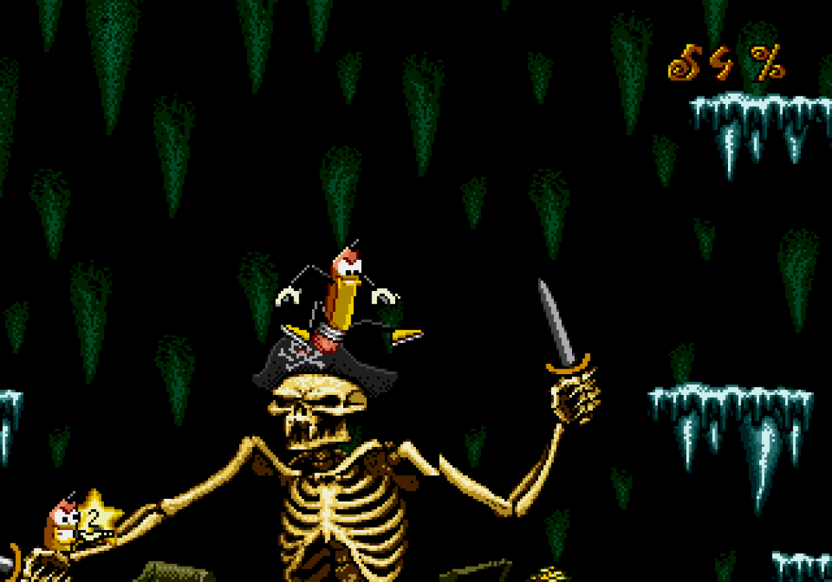 Wild Woody Sega CD platformer action game cartoon style gameplay animated pencil character side scrolling adventure Sega CD classic quirky retro platforming collectible Sega CD software video game title gameplay