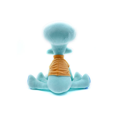 Squidward Sit 9 inch plush toy featuring SpongeBob SquarePants character design soft stuffed collectible official Nickelodeon merchandise and iconic animated display plush rear view