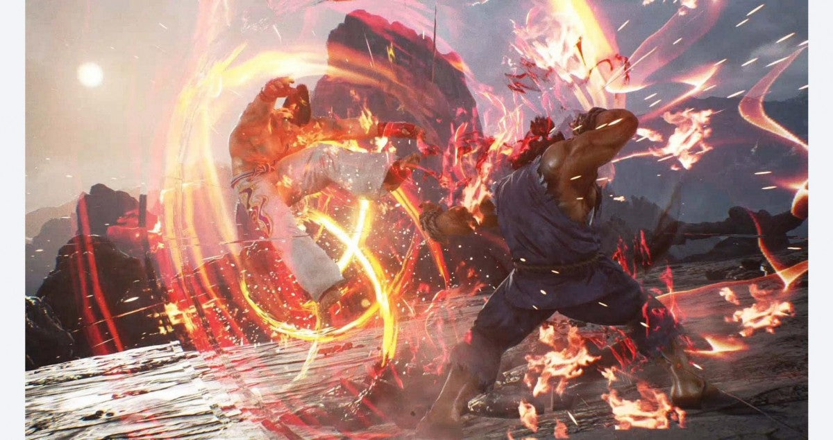 Tekken 7 for Xbox One, gameplay image for a fighting game with arcade-style combat, versus battles, and competitive action gameplay