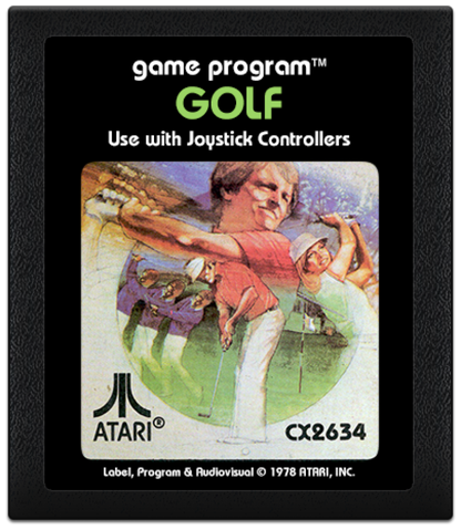 Golf cartridge art for Atari 2600 (2600) video game