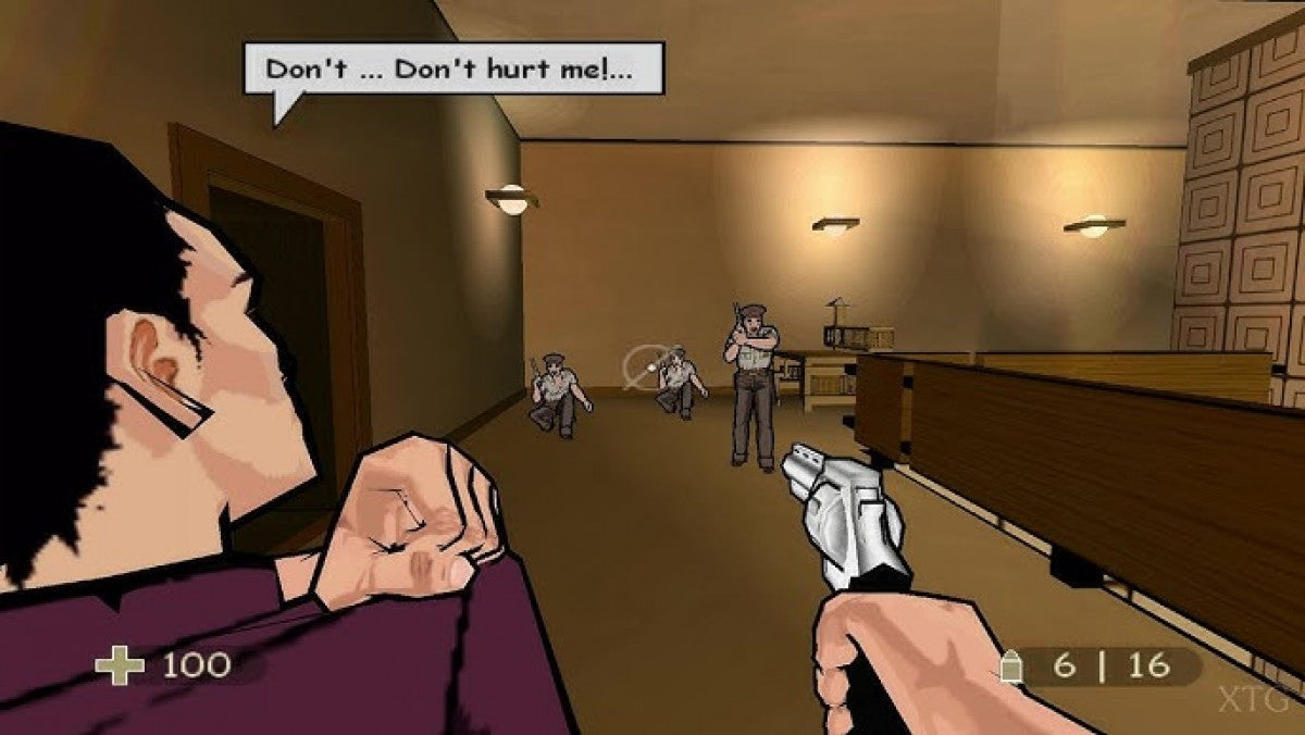XIII PlayStation 2 PS2 for first person shooter video game fans featuring cel shaded comic book visuals espionage storyline stealth action intense gunfights conspiracy mystery multiplayer modes cinematic storytelling unique graphic novel presentation collectible gaming appeal gameplay