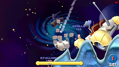 Worms: Open Warfare gameplay for PlayStation Portable (PSP) turn-based strategy game