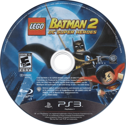 LEGO Batman 2 disc for PlayStation 3 (PS3) video game