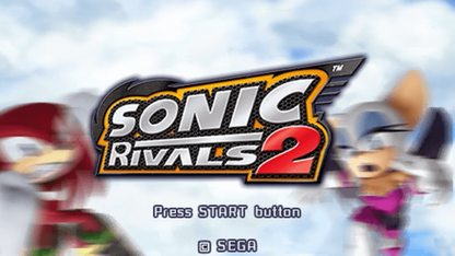 Sonic Rivals 2 [Greatest Hits] PlayStation Portable (PSP) start screen racing platformer game