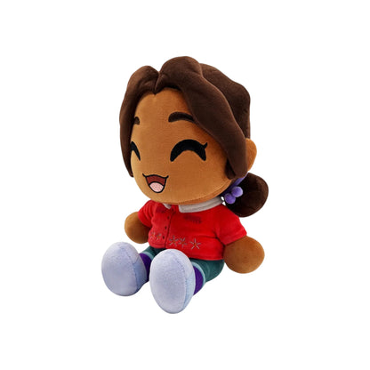 Five Nights at Freddy's Cassie 9 inch plush featuring soft premium fabric embroidered character details inspired by the Security Breach Ruin storyline collectible horror game merchandise display quality gaming room decor gift for Five Nights at Freddy's fans collectible gaming appeal