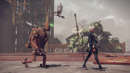 NieR Automata Game of the YoRHa Edition PlayStation 4 PS4 for action role playing video game fans featuring fast paced combat android characters open world exploration machine enemies powerful weapons character upgrades multiple story routes cinematic storytelling and Game of the YoRHa Edition additional content collectible gaming appeal gameplay